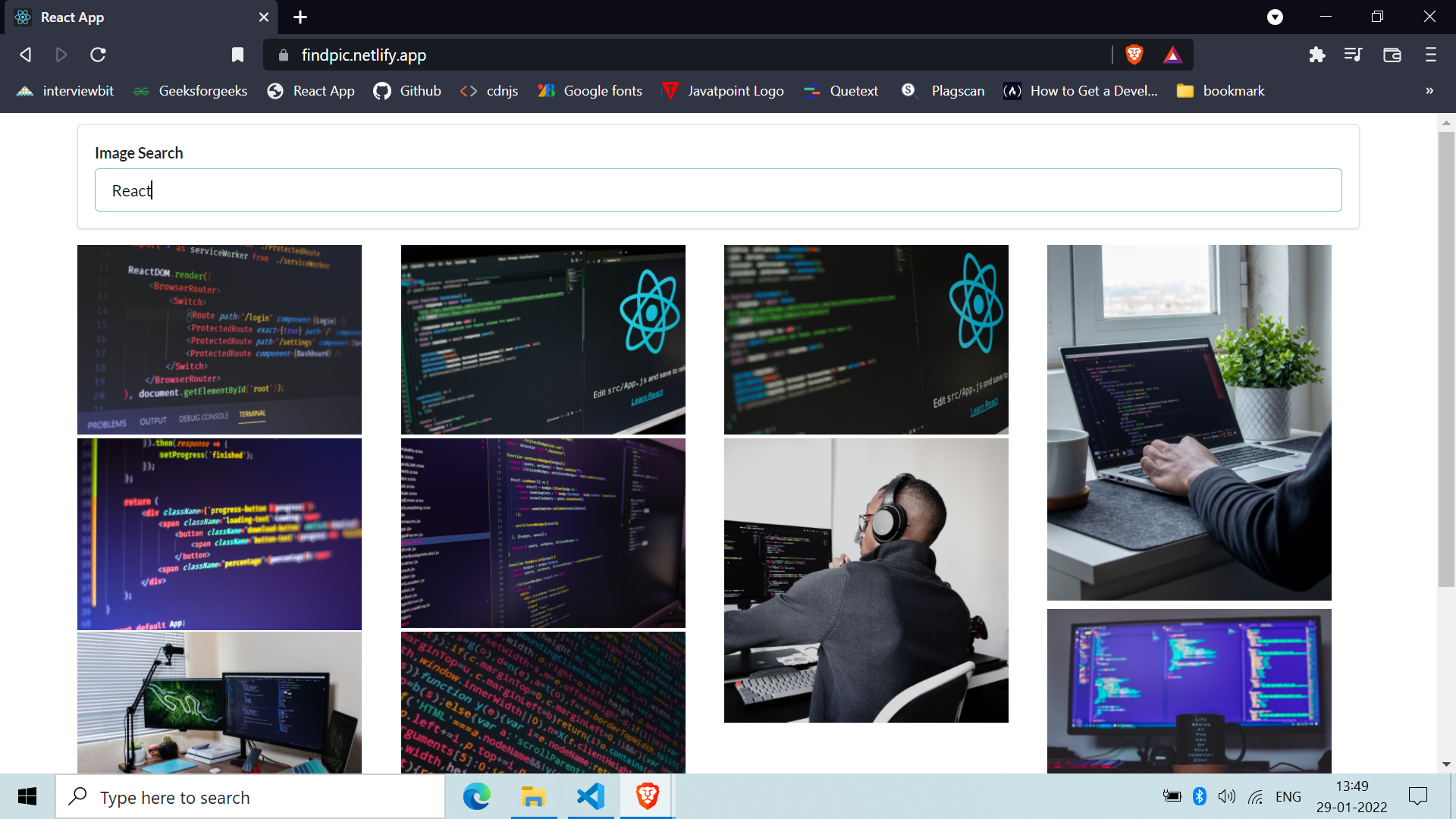 PIC website screenshot